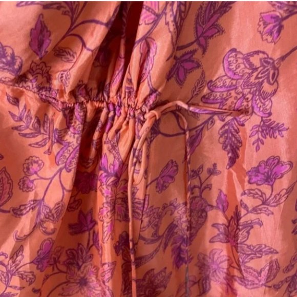 Free People Mira Coral One Shoulder Bohemian Tunic Tank Top.- XL - Picture 6 of 11